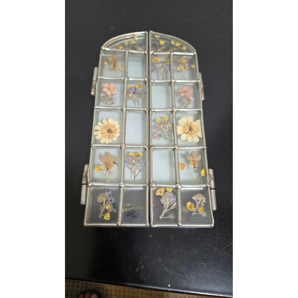 Picture Frame Arch Window Pressed Flower Triptych Arch Cottagecore 3.5x5 Garden